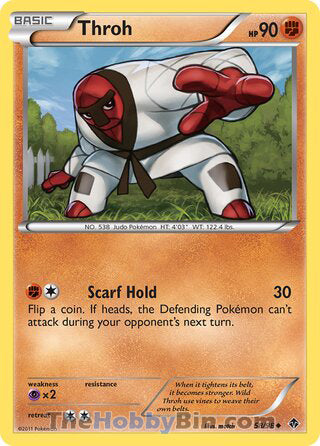 Throh #58/98 Uncommon - Emerging Powers Pokemon card