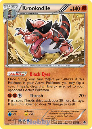 0062 Krookodile Rare Emerging Powers