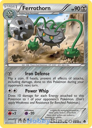 Ferrothorn #73/98 Uncommon - Emerging Powers Pokemon card