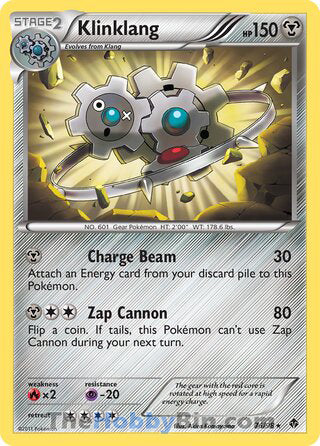 Klinklang #76/98 Rare - Emerging Powers Pokemon card