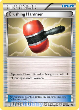 Crushing Hammer #92/98 Uncommon - Emerging Powers Pokemon card