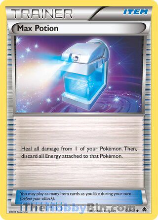 Max Potion #94/98 Uncommon - Emerging Powers Pokemon card