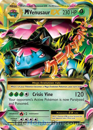 M Venusaur EX #2/108 Ultra Rare - Evolutions Pokemon card