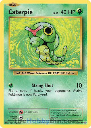 Caterpie #3/108 Common - Evolutions Pokemon card