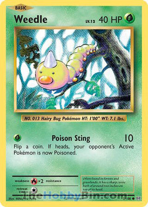 0005 Weedle Common Evolutions