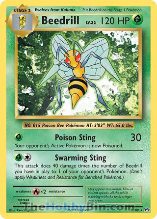 Beedrill Evolutions Rare #7/108