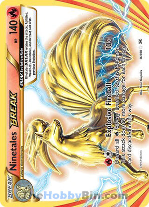 0016 Ninetales BREAK Rare BREAK Evolutions