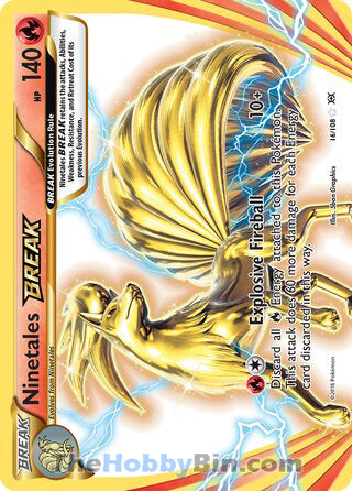 0016 Ninetales BREAK Rare BREAK Evolutions