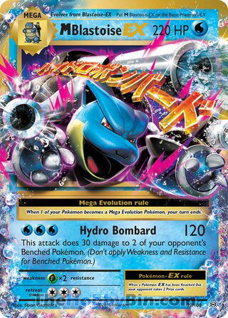 M Blastoise EX #22/108 Ultra Rare - Evolutions Pokemon card