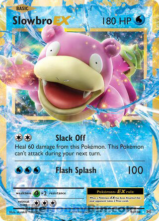 Slowbro EX #26/108 Ultra Rare - Evolutions Pokemon card