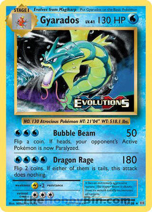 0034 Gyarados Holo Rare Evolutions
