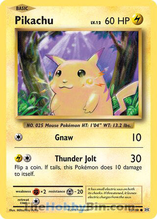 Pikachu #35/108 Common - Evolutions Pokemon card