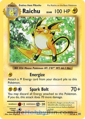 0036 Raichu Holo Rare Evolutions
