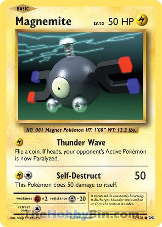Magnemite #37/108 Common - Evolutions Pokemon card