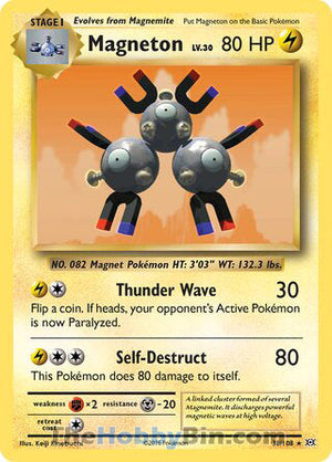 0038 Magneton Holo Rare Evolutions