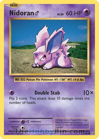 Nidoran M #43/108 Common - Evolutions Pokemon card