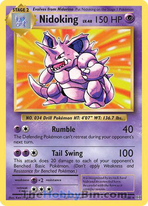 0045 Nidoking Holo Rare Evolutions