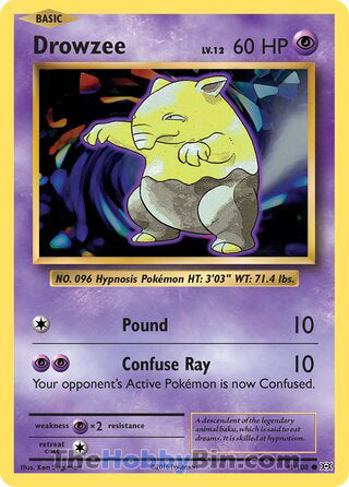 Drowzee #49/108 Common - Evolutions Pokemon card