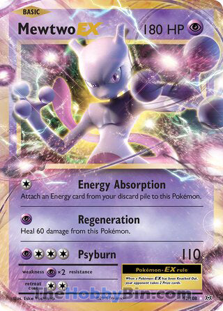 Mewtwo EX Evolutions Ultra Rare #52/108