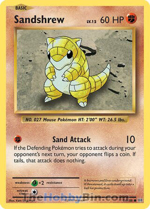 0054 Sandshrew Common Evolutions