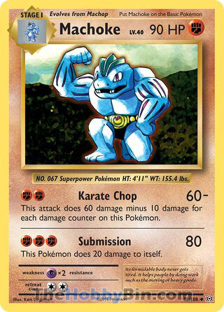 Machoke #58/108 Uncommon - Evolutions Pokemon card