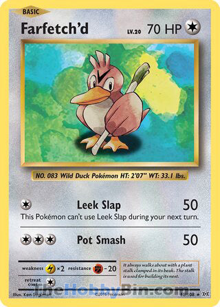 Farfetch'd #68/108 Rare - Evolutions Pokemon card