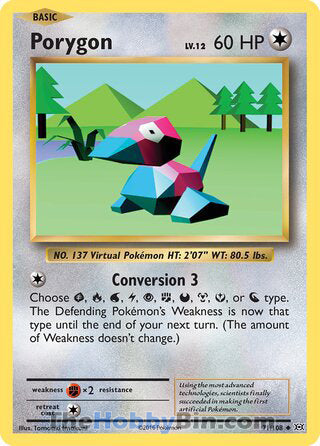 Porygon #71/108 Uncommon - Evolutions Pokemon card