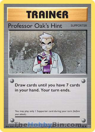Professor Oak's Hint #84/108 Uncommon - Evolutions Pokemon card