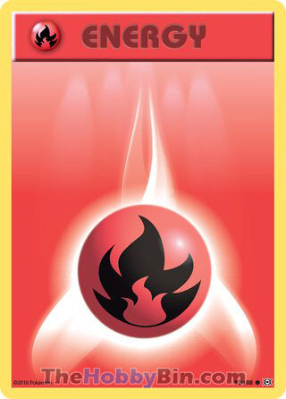 Fire Energy #92/108 Common - Evolutions Pokemon card