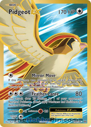 Pidgeot EX #104/108 Ultra Rare - Evolutions Pokemon card