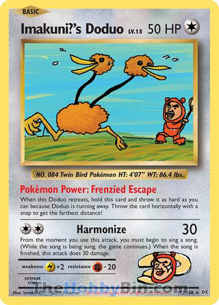 Imakuni?'s Doduo #112/108 Secret Rare - Evolutions Pokemon card