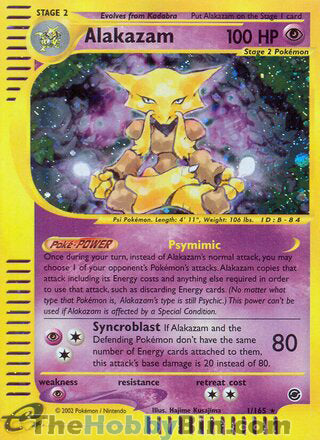 Alakazam Expedition Holo Rare #1/165