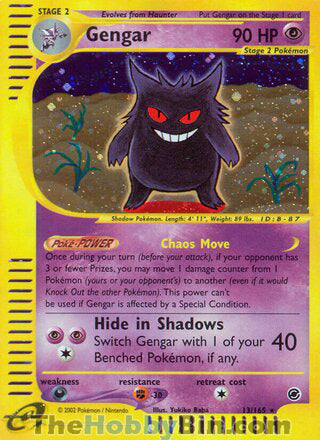 Gengar Expedition Holo Rare #13/165