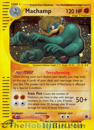 0016 Machamp Holo Rare Expedition