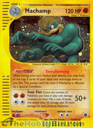 0016 Machamp Holo Rare Expedition