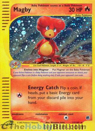 Magby Expedition Holo Rare #17/165