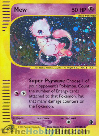 Mew Expedition Holo Rare #19/165