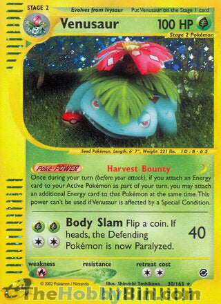 Venusaur Expedition Holo Rare #30/165