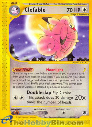 0041 Clefable Rare Expedition