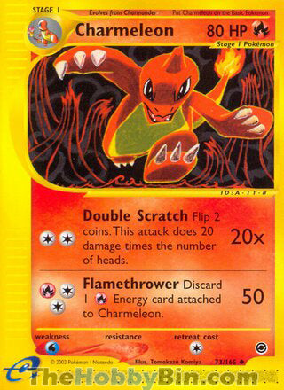 Charmeleon #73/165 Uncommon - Expedition Pokemon card