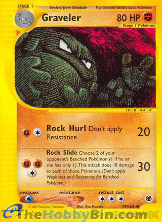 Graveler #79/165 Uncommon - Expedition Pokemon card