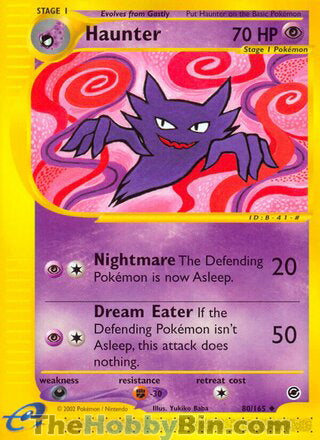 Haunter #80/165 Uncommon - Expedition Pokemon card