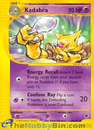 Kadabra #84/165 Uncommon - Expedition Pokemon card