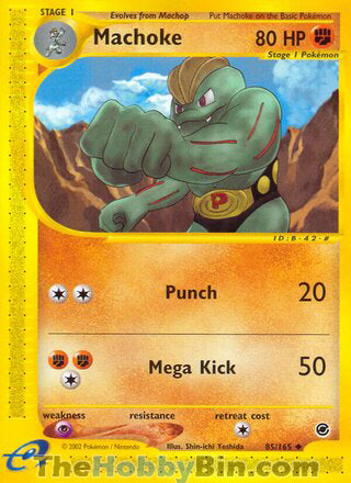Machoke #85/165 Uncommon - Expedition Pokemon card