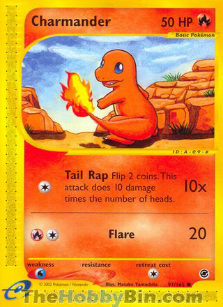 Charmander #97/165 Common - Expedition Pokemon card