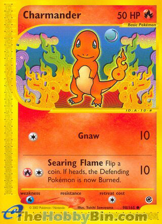 Charmander #98/165 Common - Expedition Pokemon card