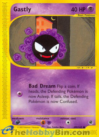 Gastly #109/165 Common - Expedition Pokemon card