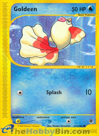 Goldeen #111/165 Common - Expedition Pokemon card