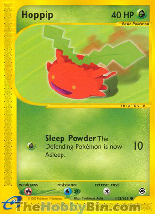 Hoppip #112/165 Common - Expedition Pokemon card