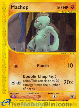 Machop #117/165 Common - Expedition Pokemon card